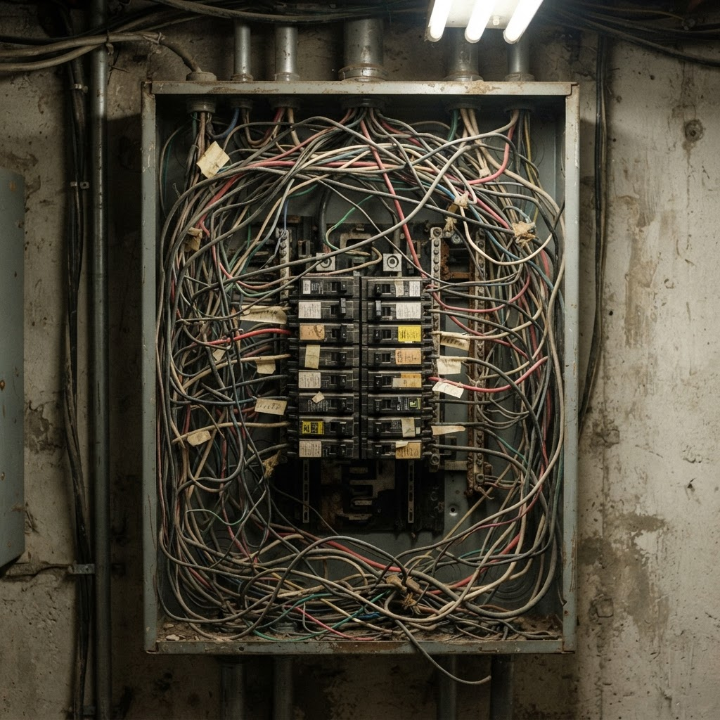 قبل تنفيذ صيانة لوحة كهربائية